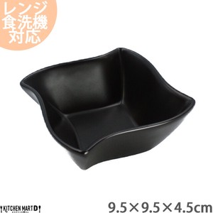 波型 小鉢 ブラック 9.5cm スタック 黒/カフェ/食器/陶器/洋食器/皿//ラッピング不可