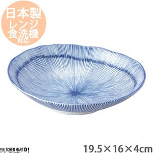 Mino ware Main Plate Cafe 19.5 x 16cm