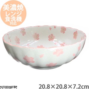 Mino ware Main Dish Bowl Sakura-Sakura M