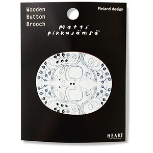 Brooch Wooden Buttons