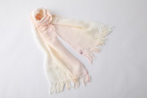 Thick Scarf Pink Gradation Stole