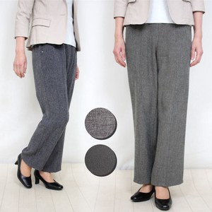 Full-Length Pant Waist Stretch Spring Ladies' Straight Made in Japan