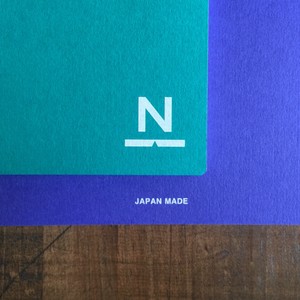 ノンブルノート「N」（#04ピーコックグリーン×ロイヤルブルー）Nombre Notebook N