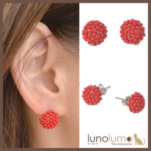 Pierced Earringss Red Casual Ladies' Simple
