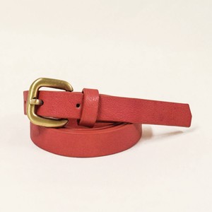 Belt Red Cattle Leather Genuine Leather 1.6cm