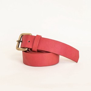 Belt Red Cattle Leather Genuine Leather 3.0cm