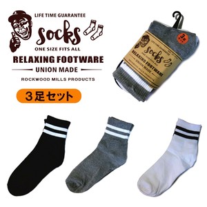 Crew Socks Long Socks M 3-pairs