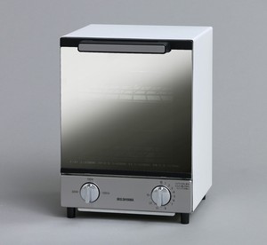 【アイリスオーヤマ　小型調理家電　フライヤー・<br>トースター】　ミラーオーブントースター　縦型