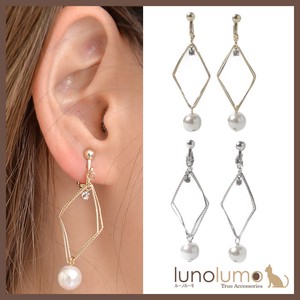 Clip-On Earrings Pearl Earrings sliver Rhinestone Ladies'