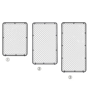 フェンス フレームブラック ディスプレイネット ネット什器 アジャスター付き パーテーション
