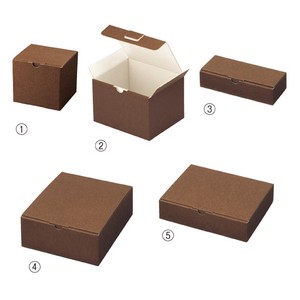【ベストセラー】ギフトボックス ブラウン ダンボール 段ボール 箱 一体型 組立て簡単 シンプル 食器類対応