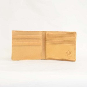 Bifold Wallet Cattle Leather Genuine Leather Ladies' M Men's