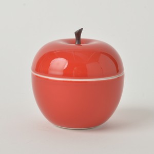 Hasami ware Tableware Red Apple L size Small Case Made in Japan