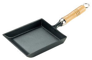 Nambu Ironware with wooden handle Omelette Pan