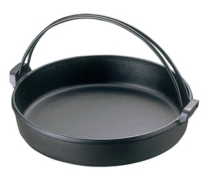 Nambu Ironware Iron Sukiyaki Pot With Bail Handle