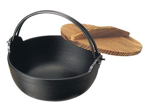 Nambu Ironware Iron Traditional Pot Deep type Black