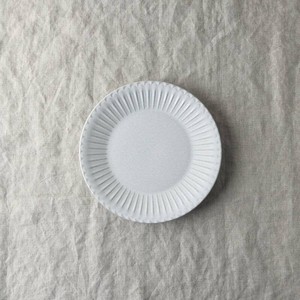 Mino ware Small Plate Rustic White Saucer Shush-grace Western Tableware 16cm Made in Japan