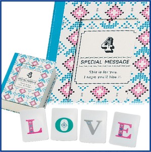 Small Plate Love Message Card