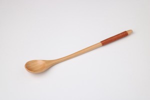 丸くて多機能に使える【木製】wooden/木製ナチュラルマドラー丸　糸巻茶