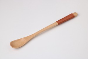 長さもあり口元の大きさも丁度良い【木製】wooden/木製ナチュラルマドラー　パフェType 糸巻茶