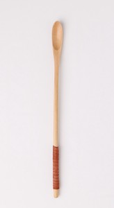 細くて長くて【木製】wooden/木製ナチュラルマドラー　細身Type 糸巻茶