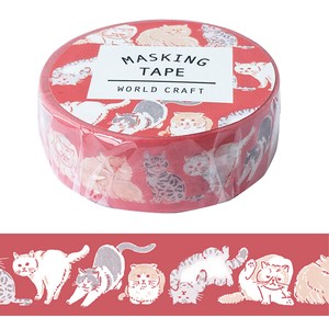 DECOLE Washi Tape Sticker Gift Washi Tape Animals Cat Stationery 15mm