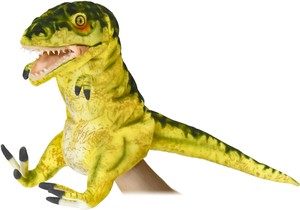 HANSA 製品『ハンドパペット　ティラノサウルス（開口）イエロー50』【7766】