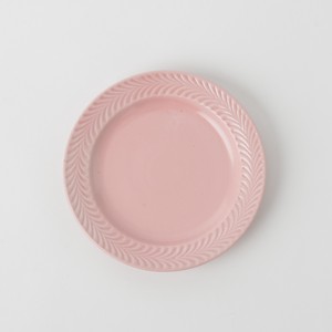 波佐見焼　ローズマリー　17.5センチプレート　ピンク　中皿　日本製