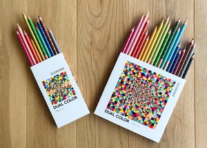 【コクヨ】　デュアルカラー色鉛筆