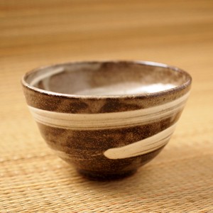 刷毛渦　碗形抹茶碗　美濃焼（日本製）