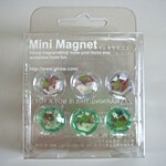 Magnet/Pin Mini Magnet Green Clear