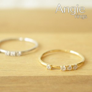Ring Rings Rhinestone Simple 2-colors