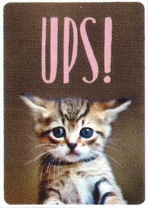 ■輸入ポストカード★UPS!　アニマル　cat