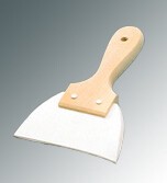 Rubber Scraper with Wooden Handle Large