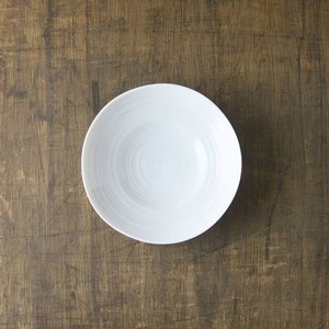 小田陶器 櫛目(kushime) 16cm取皿 白[日本製/美濃焼/和食器]