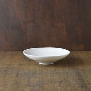 小田陶器 櫛目(kushime) 16cm深皿 白[日本製/美濃焼/和食器]