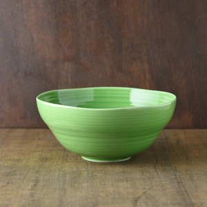 小田陶器 櫛目(kushime) 20cm大鉢 緑釉[日本製/美濃焼/和食器]