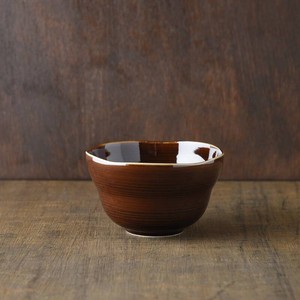 小田陶器 櫛目(kushime) 11.5cm小碗 アメ釉[日本製/美濃焼/和食器]