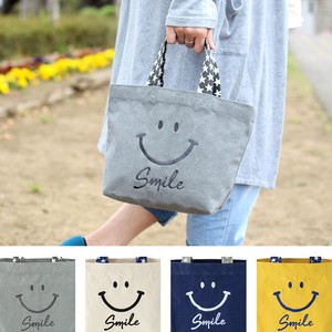 Tote Bag Plain Color Embroidered
