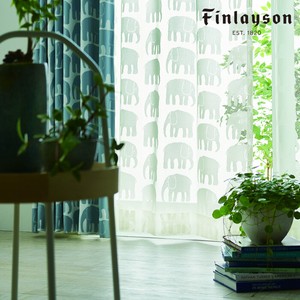 Finlayson フィンレイソン 北欧 新生活インテリア 日本製 受注生産 レースカーテン ELEFANTTI