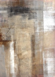 キャンバスパネル ART Panel T30 Galler Brown and Beige Abstract Art Painting