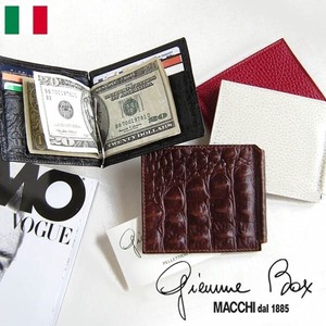 【イタリアブランド】ジミーボックス GIEMME BOX　カード＆マネークリップ　カード入れ　ビジネス　牛革