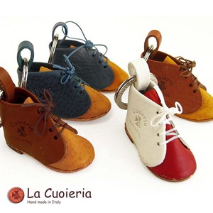 【イタリア製】 【牛革】ラ クオイエリア La Cuoieria  レザーキーホルダー　靴　ベビーシューズ　出産祝い
