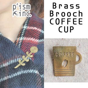 Brass Brooch　COFFEE CUP