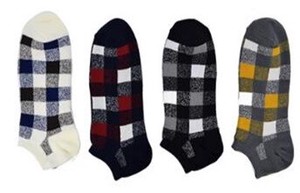 Ankle Socks Check 2-colors