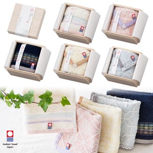 Imabari Handkerchief Towel Handkerchief Wood Boxed Gift