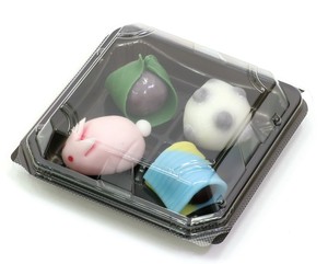Food Containers Japanese Sweets 10-pcs for 4