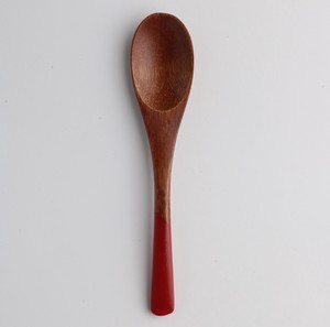大きさも丁度良いサイズで使い勝手GOOD！【木製】wooden spoon/コーヒースプーン　スリ赤