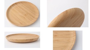竹の丸型のお皿【新商品☆】wooden bamboo/バンブーサークルプレート15cm
