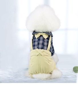 Dog Clothes Check Pattern Coverall Pet items